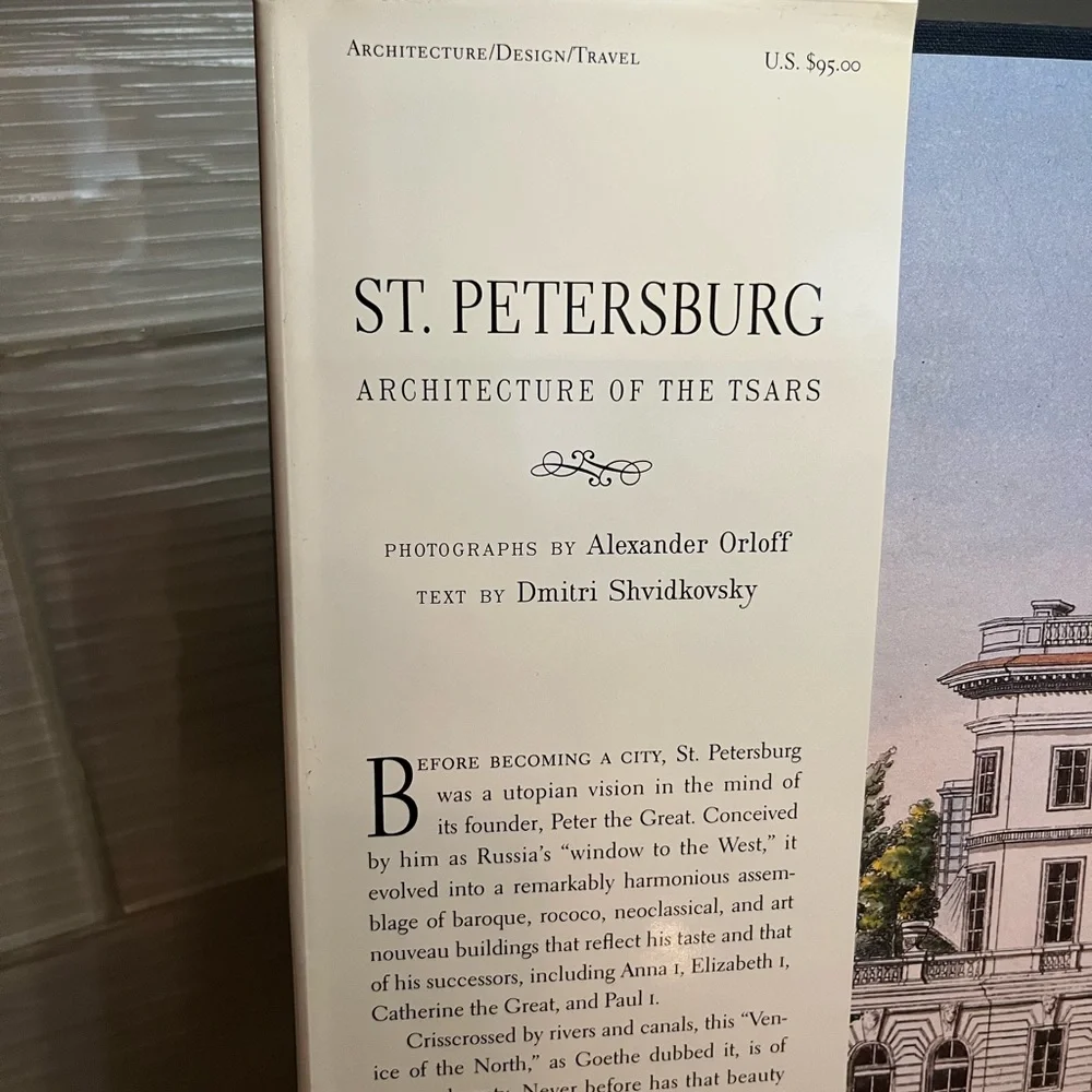 St. Petersburg  Architecture of the Tsars Hardcover Shvidkovsky Orloff Book